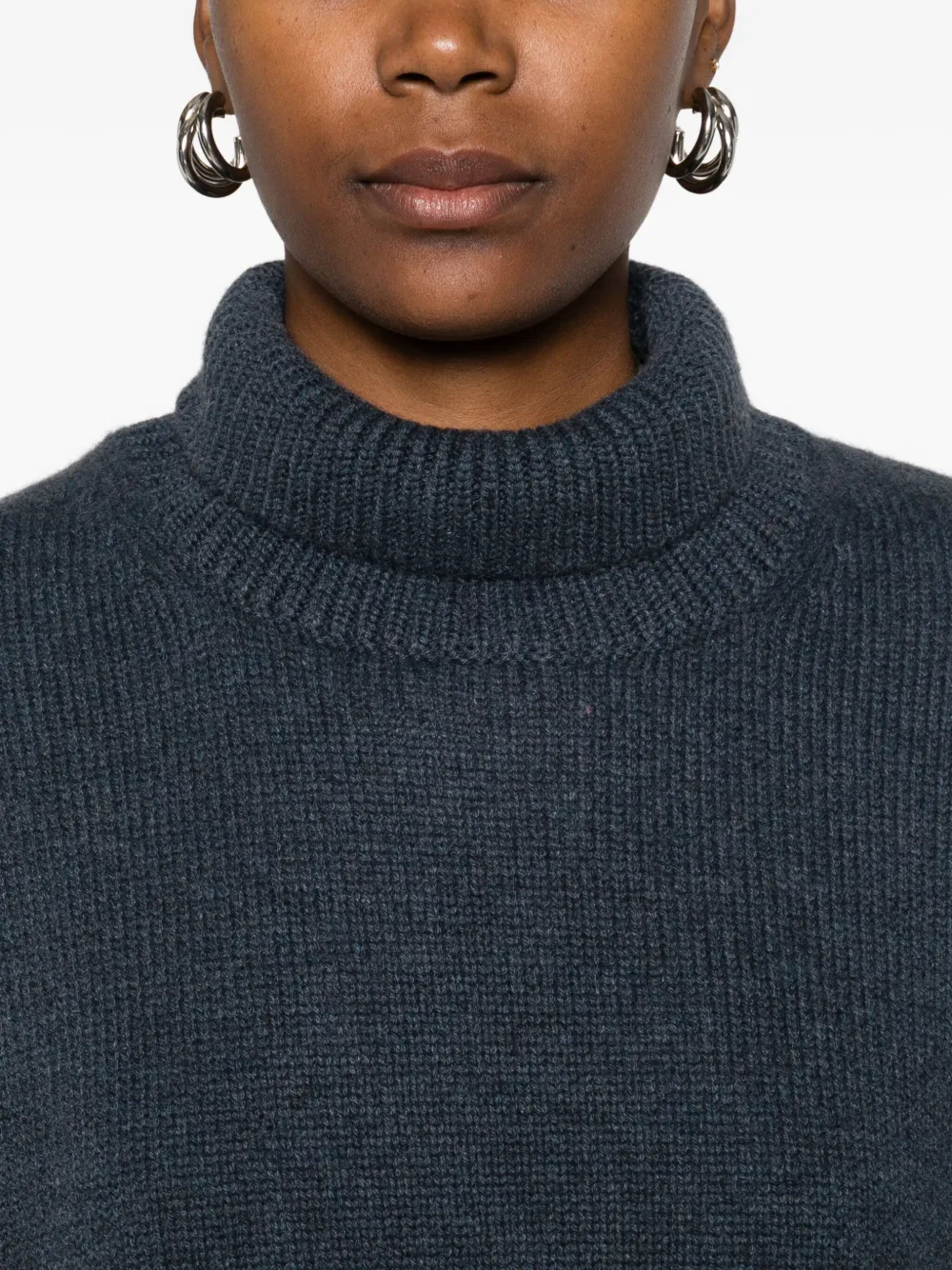 Lisa Yang Heidi Cashmere Turtle-neck Sweater In Blue