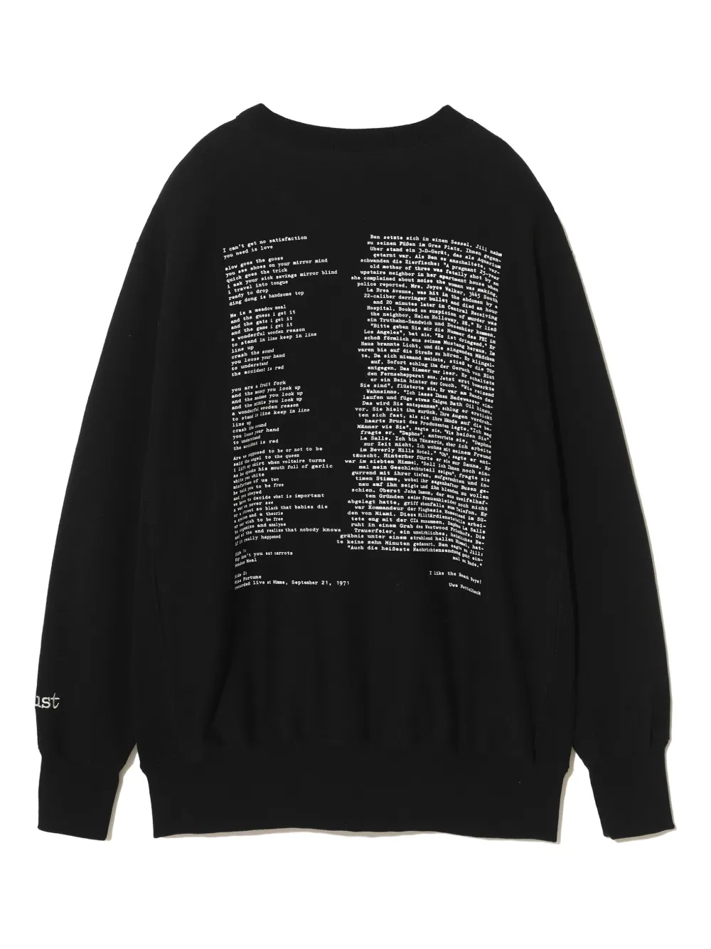 Undercover Katoenen sweater - Zwart