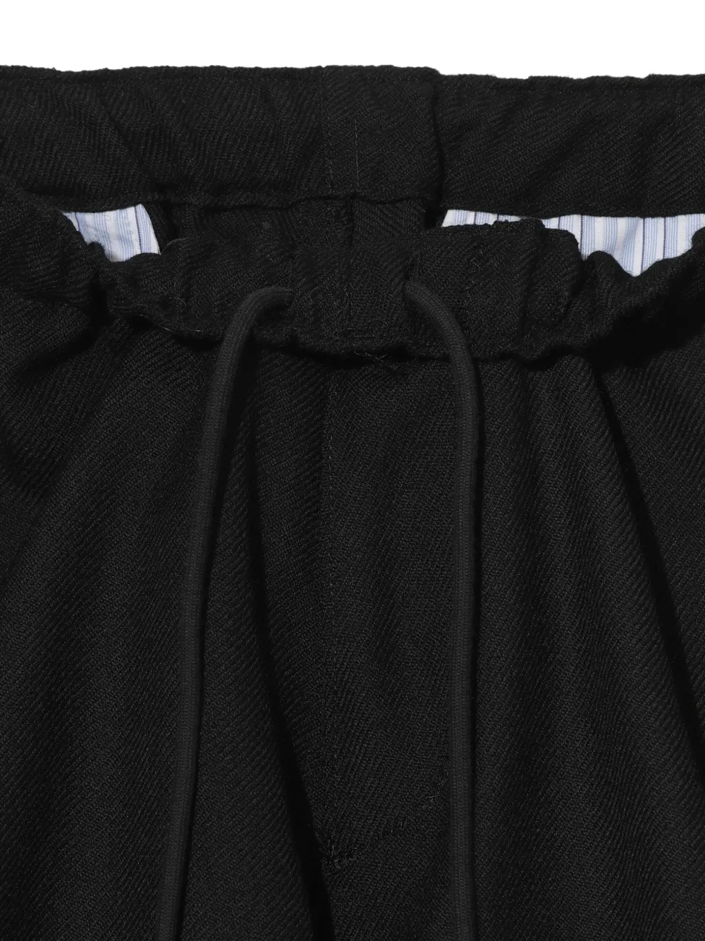 Undercover Drawstring Embroidered-motif Pants In Black