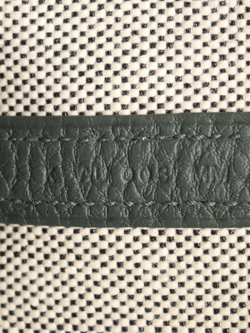 Pre-owned Hermes 2025 Toile And Negonda Garden Party 23 Handbag In Green