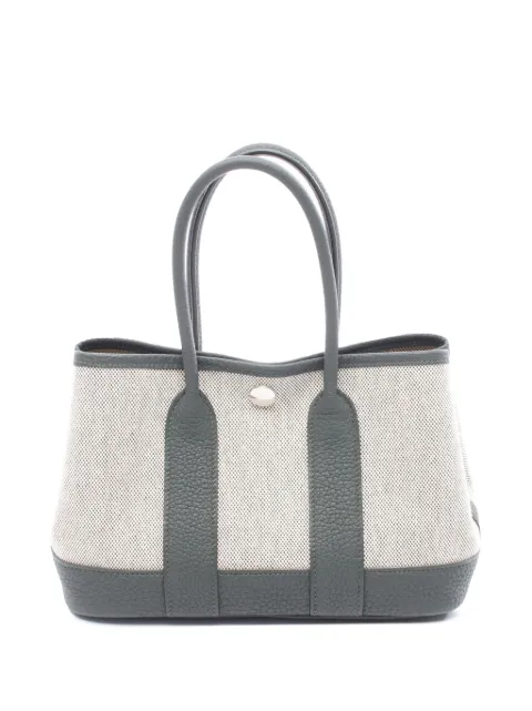 Hermès Pre-Owned 2025 Toile and Negonda Garden Party 23 handbag