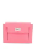 Hermès Pre-Owned 2020 Chevre Mysore Kelly Pocket Compact Wallet small wallets - Pink