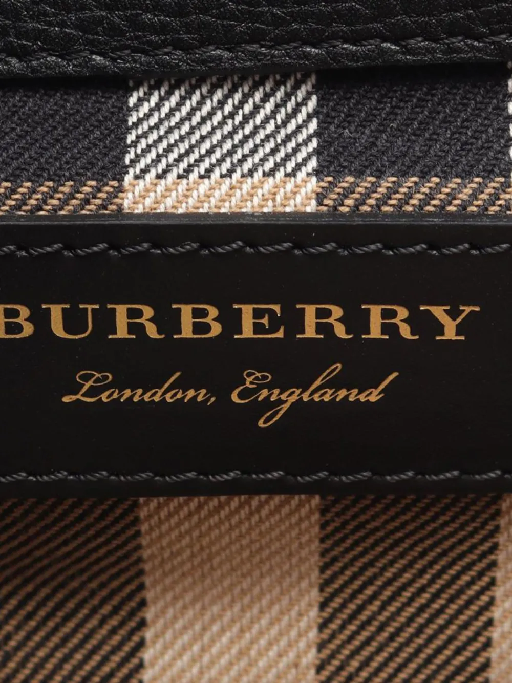 Pre-owned Burberry 2000-2017 Small Grainy Calfskin Broguing Tassel Macken Crossbody Bag In Black