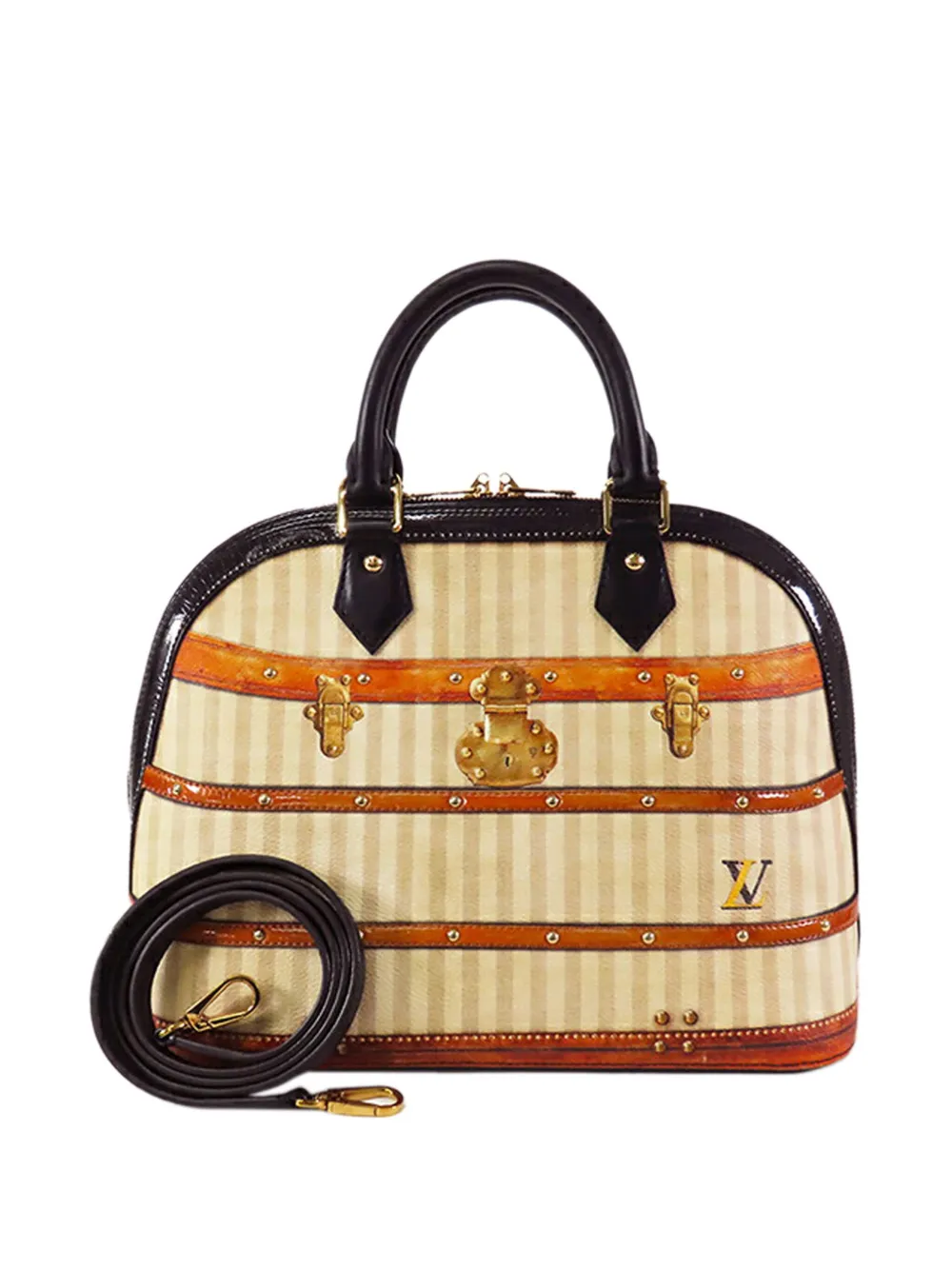 Louis Vuitton Pre-Owned 2018 Transformed Canvas Time Trunk Alma PM satchel | Brown | Image 1