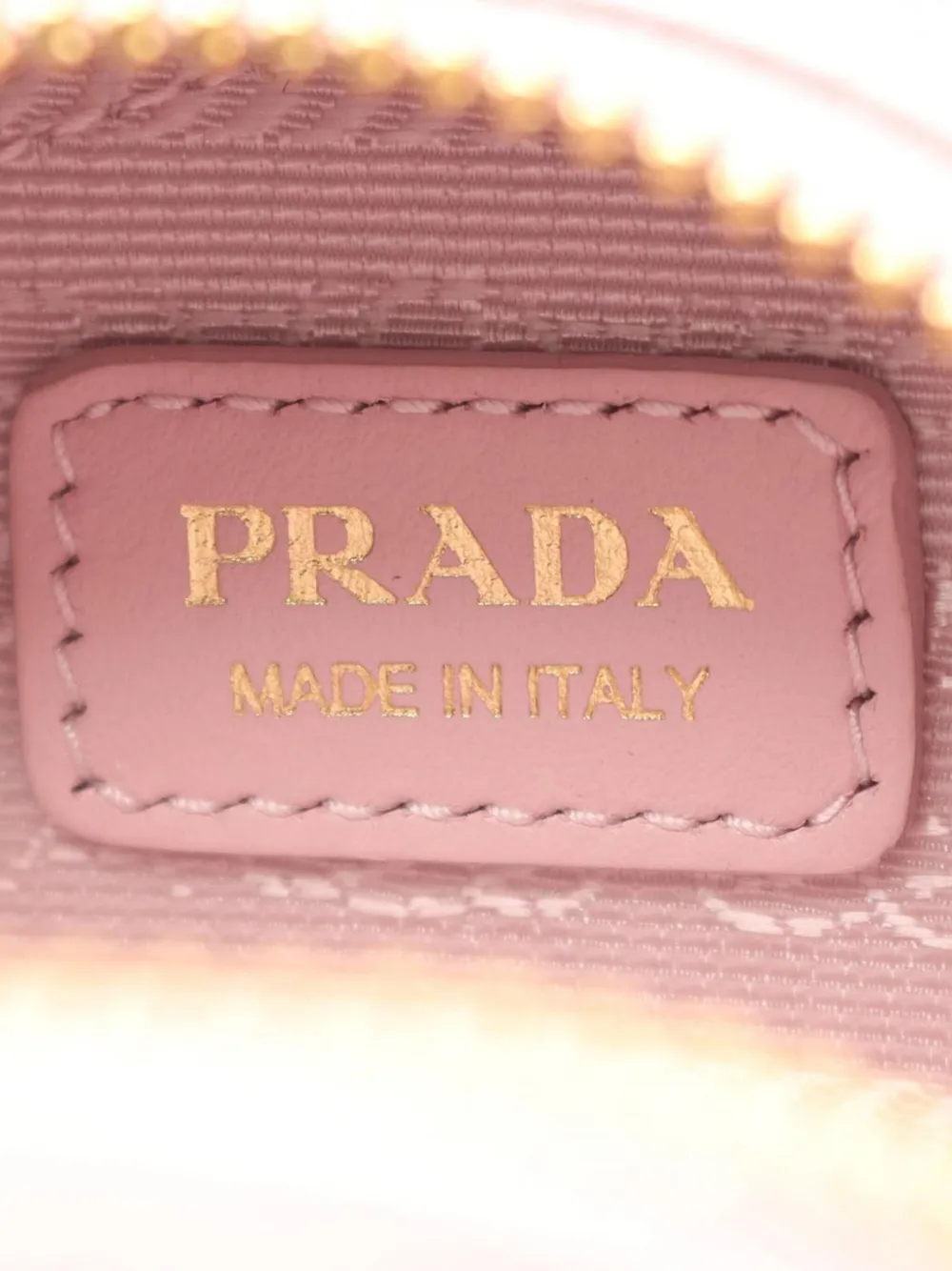 Pre-owned Prada 2013-2025 Mini Saffiano Triangle Pouch Satchel In Pink