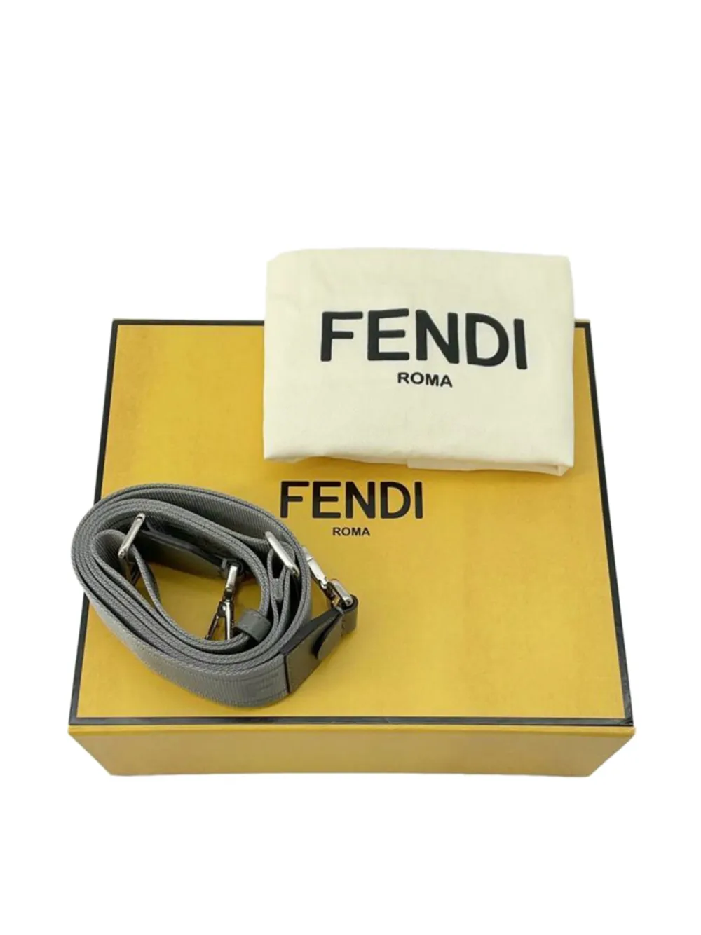 Fendi Pre-Owned 2010-2024 Small FF Embossed Leather Peekaboo Iseeu XCross satchel | Pre-Owned | Image 2