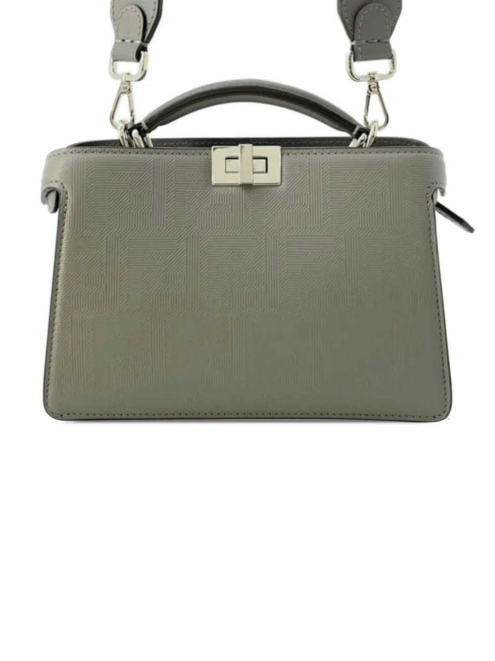 Fendi Pre-Owned 2010-2024 Small FF Embossed Leather Peekaboo Iseeu Fendi Pre-Owned 2010-2024 Small FF Embossed Leather Peekaboo Iseeu