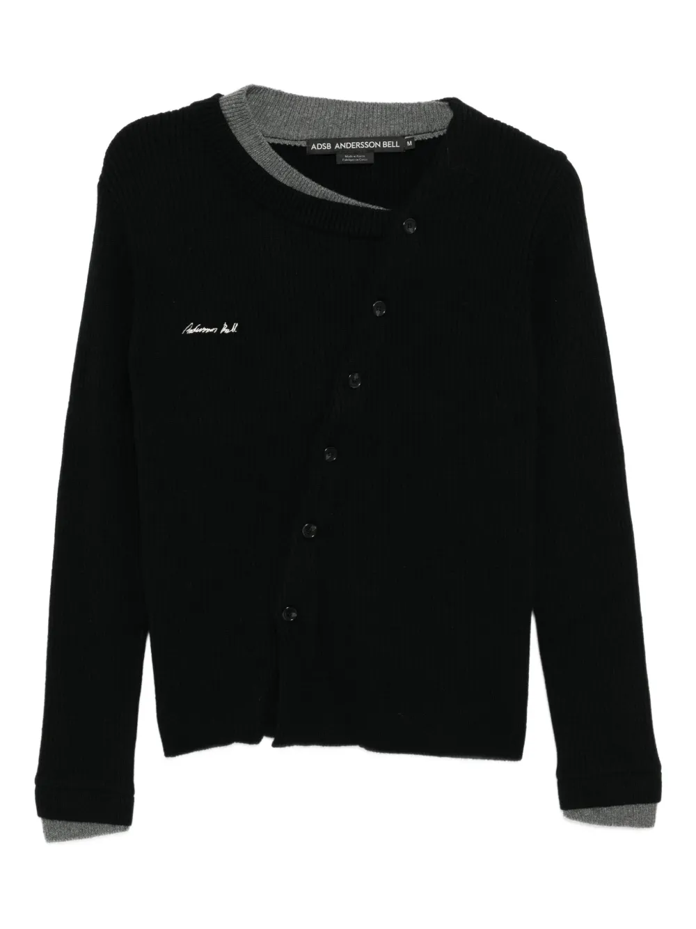 Andersson Bell logo-embroidered cardigan | Black | Image 1