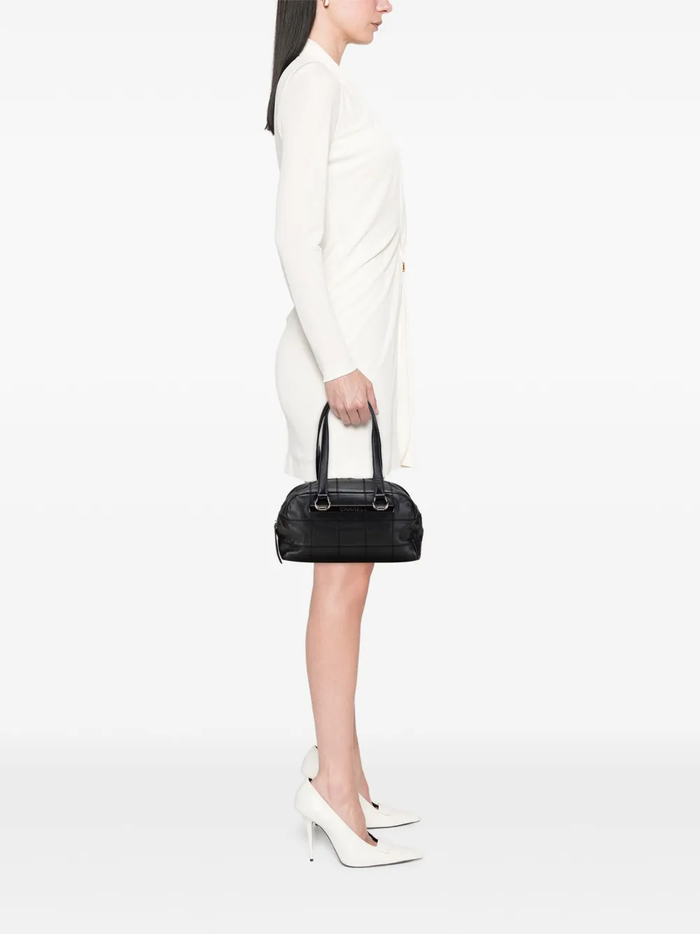 CHANEL Pre-Owned 2004-2005 Choco Bar Caviar shoulder bag | Pre-Owned | Image 2