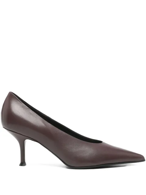 Lella Baldi 75mm leather pumps