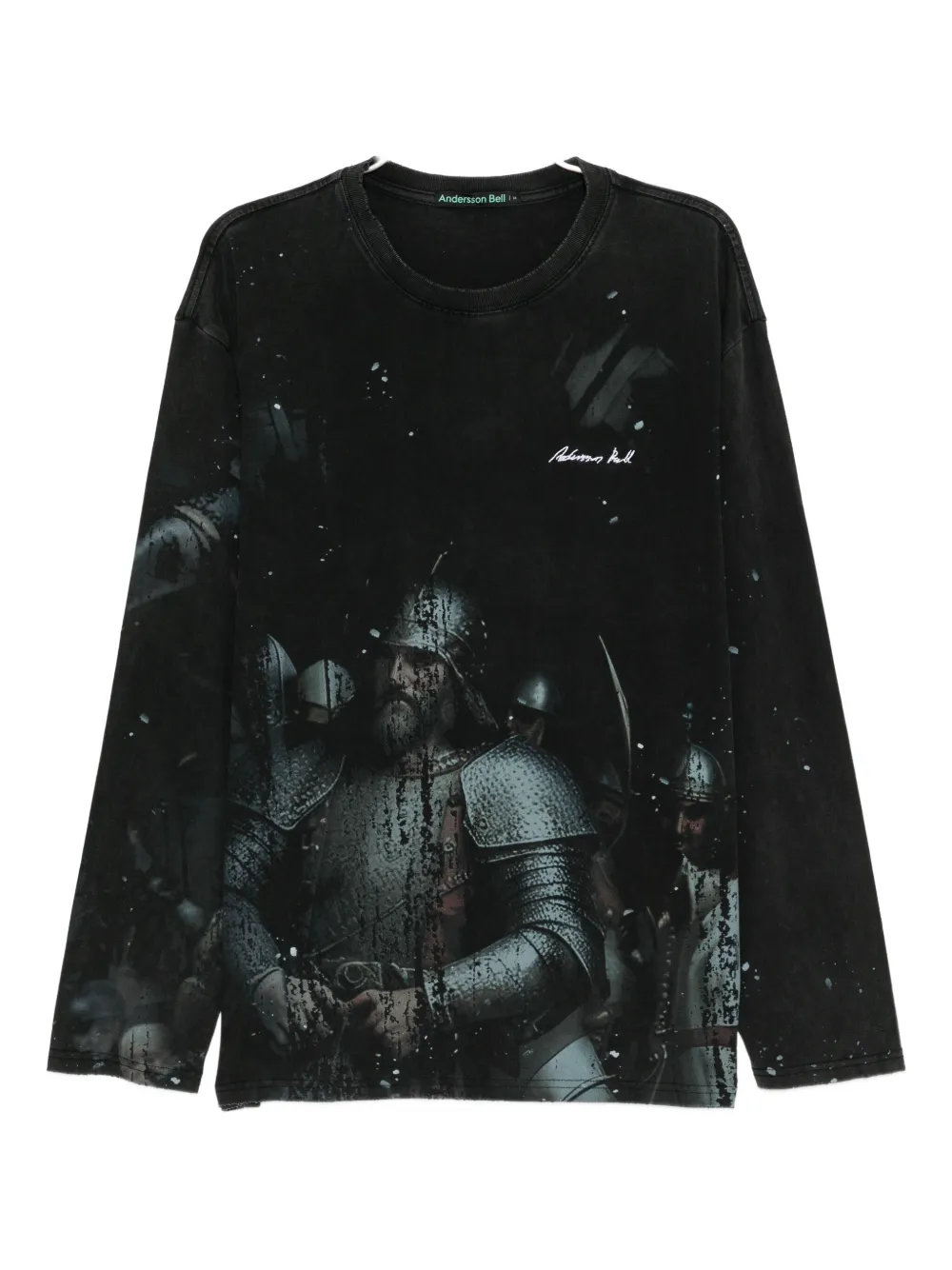Andersson Bell knight-print T-shirt | Grey | Image 1