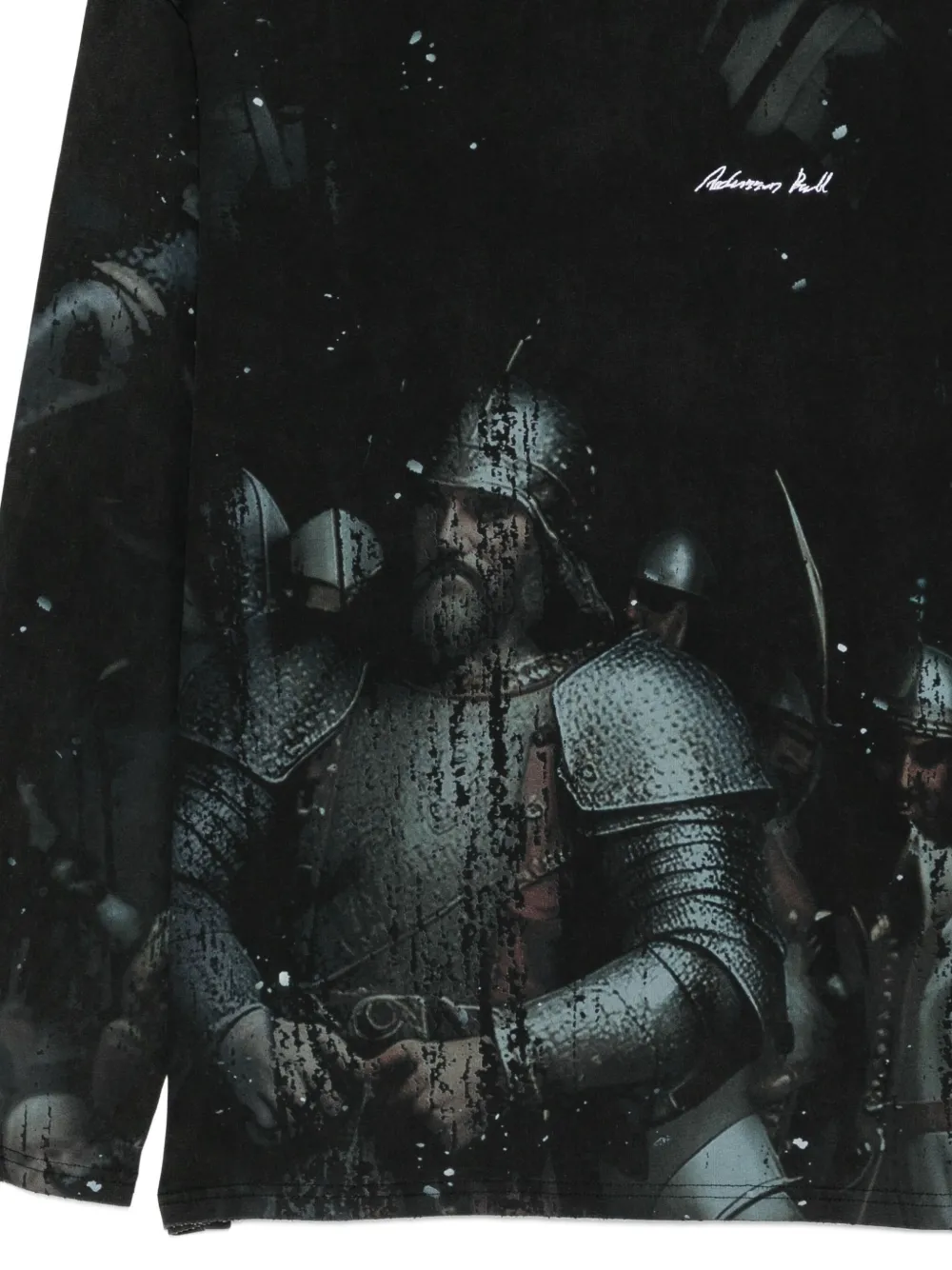 Andersson Bell T-shirt met ridderprint Grijs