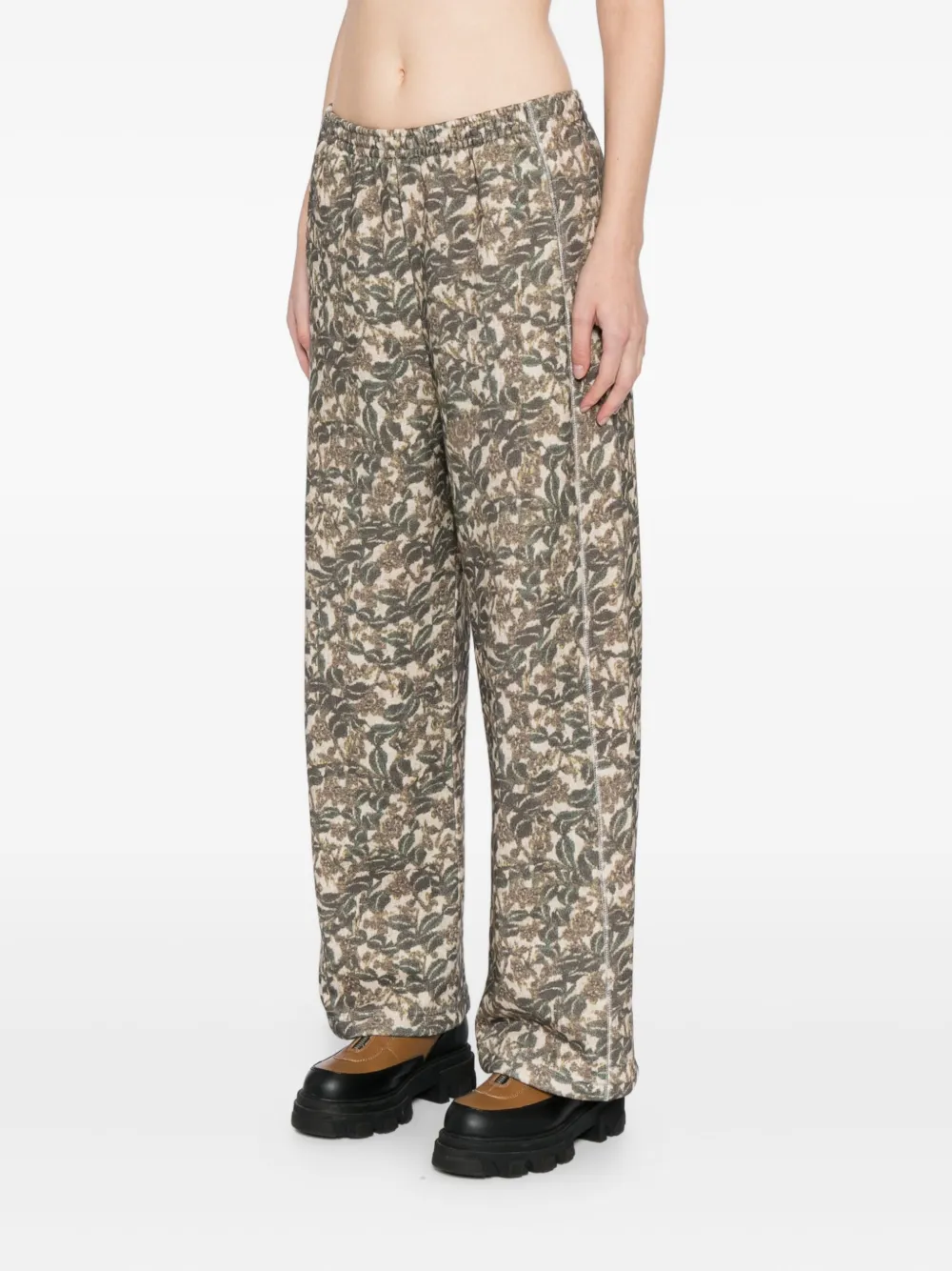 JNBY Broek met bloemenprint Groen