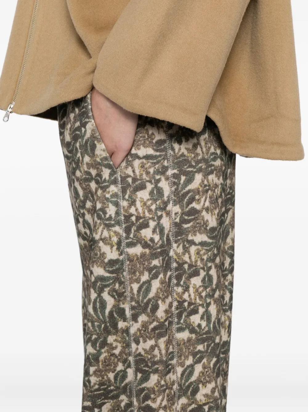 JNBY Broek met bloemenprint Groen