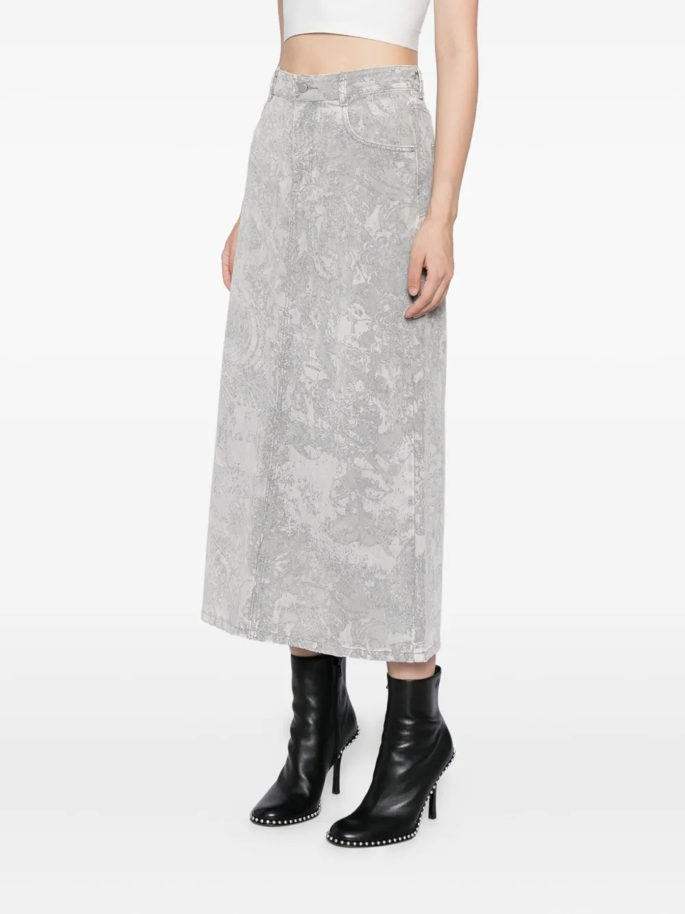 JNBY Midi-rok met print Grijs