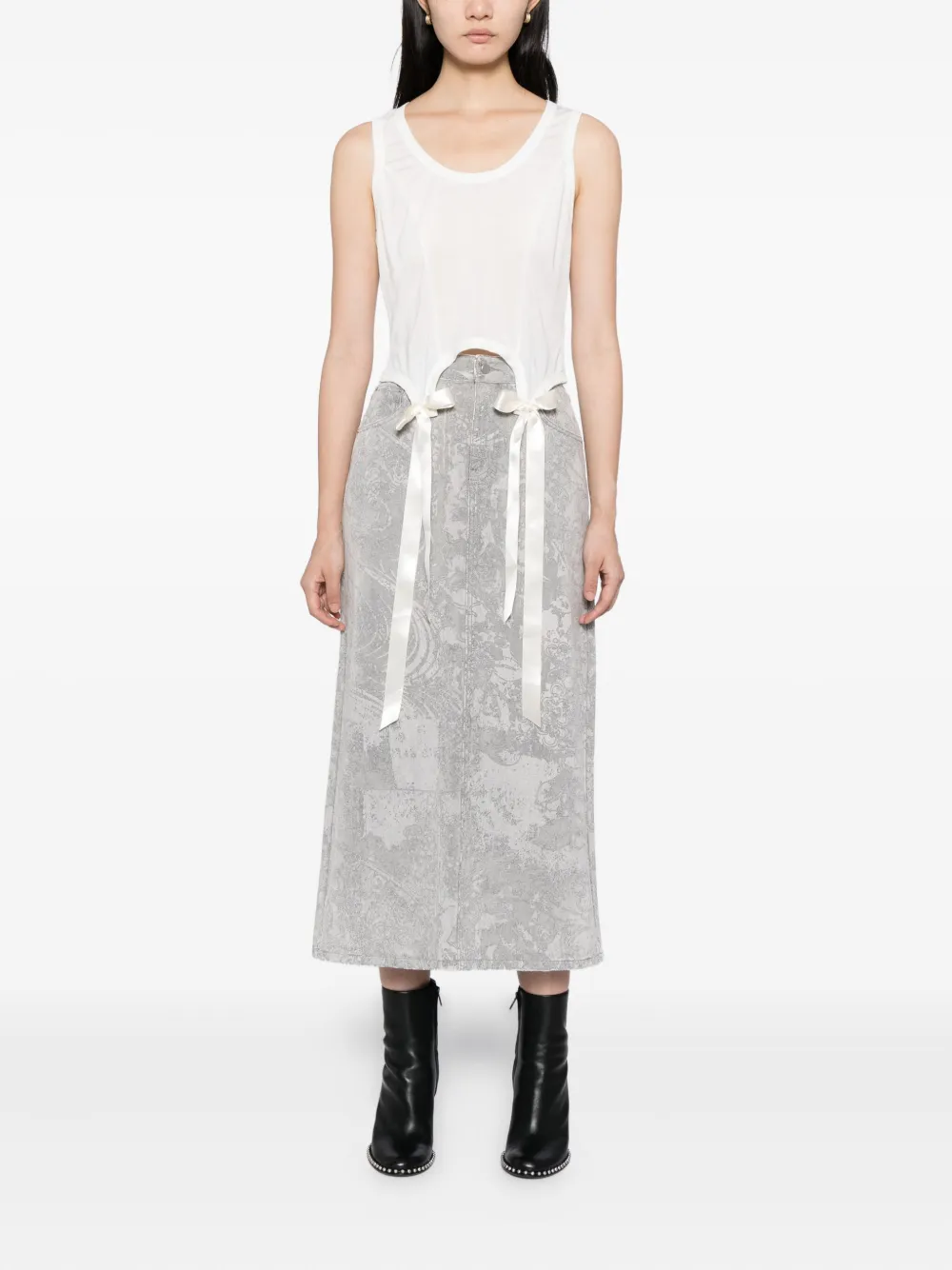 JNBY Midi-rok met print - Grijs