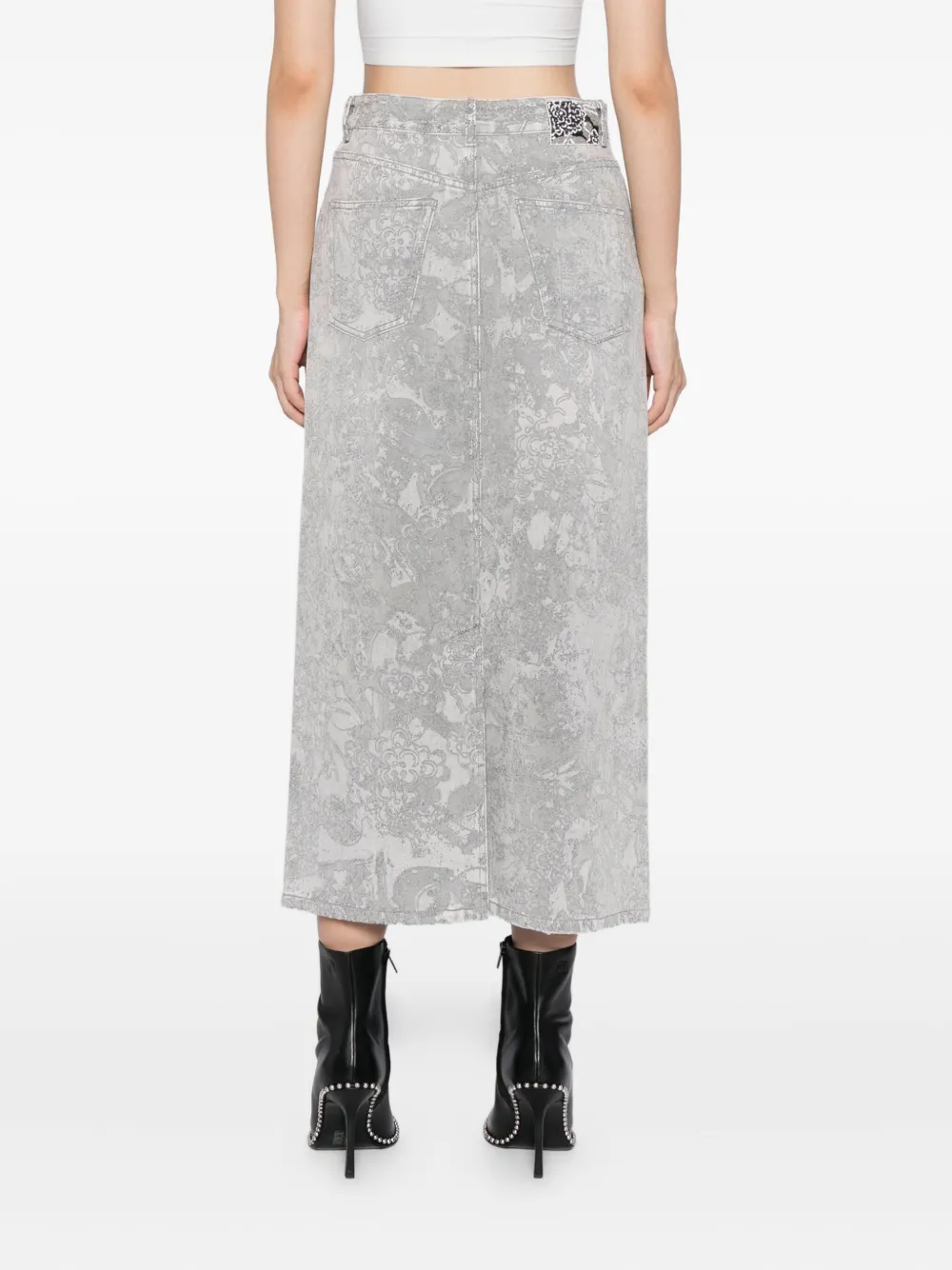 JNBY Midi-rok met print Grijs