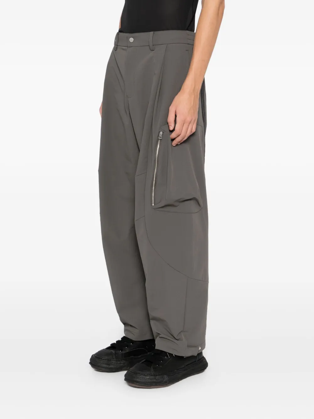 CROQUIS Broek met wijde pijpen Grijs