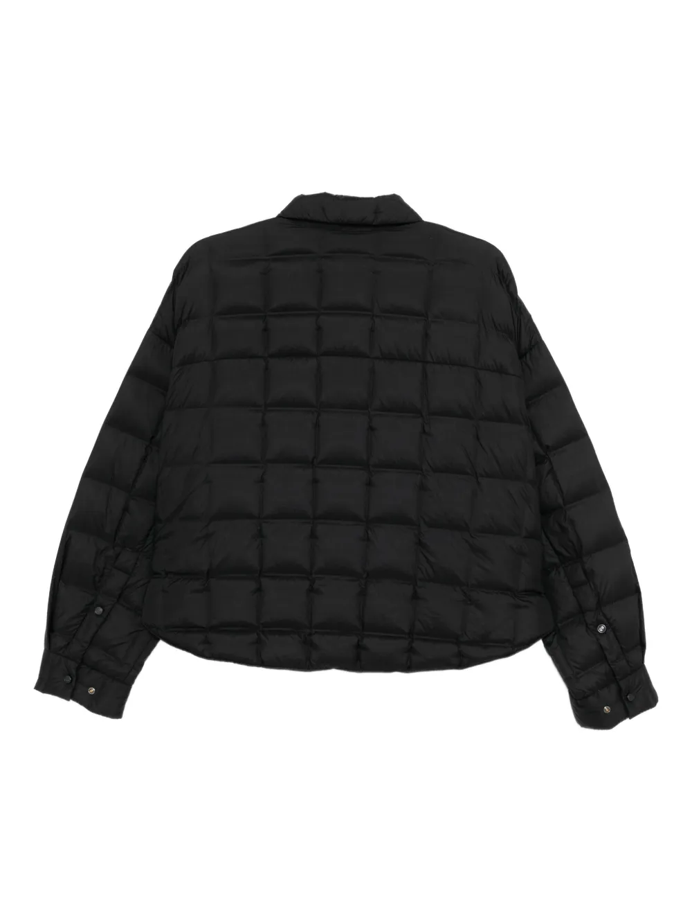 Jnby Cropped Goose Down Jacket In Black