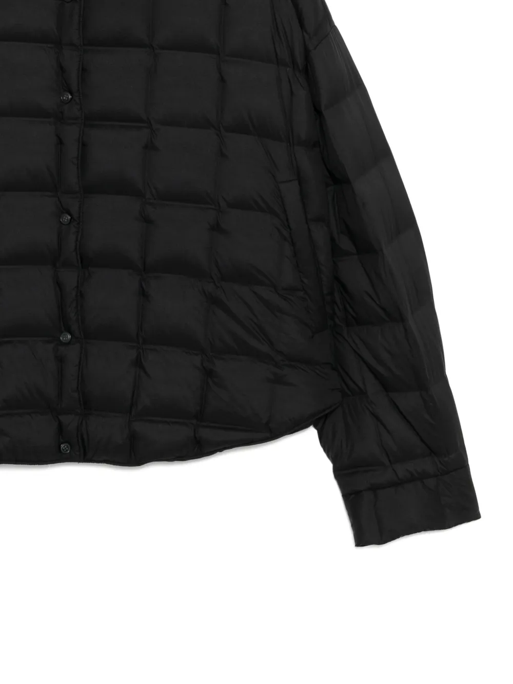 Jnby Cropped Goose Down Jacket In Black