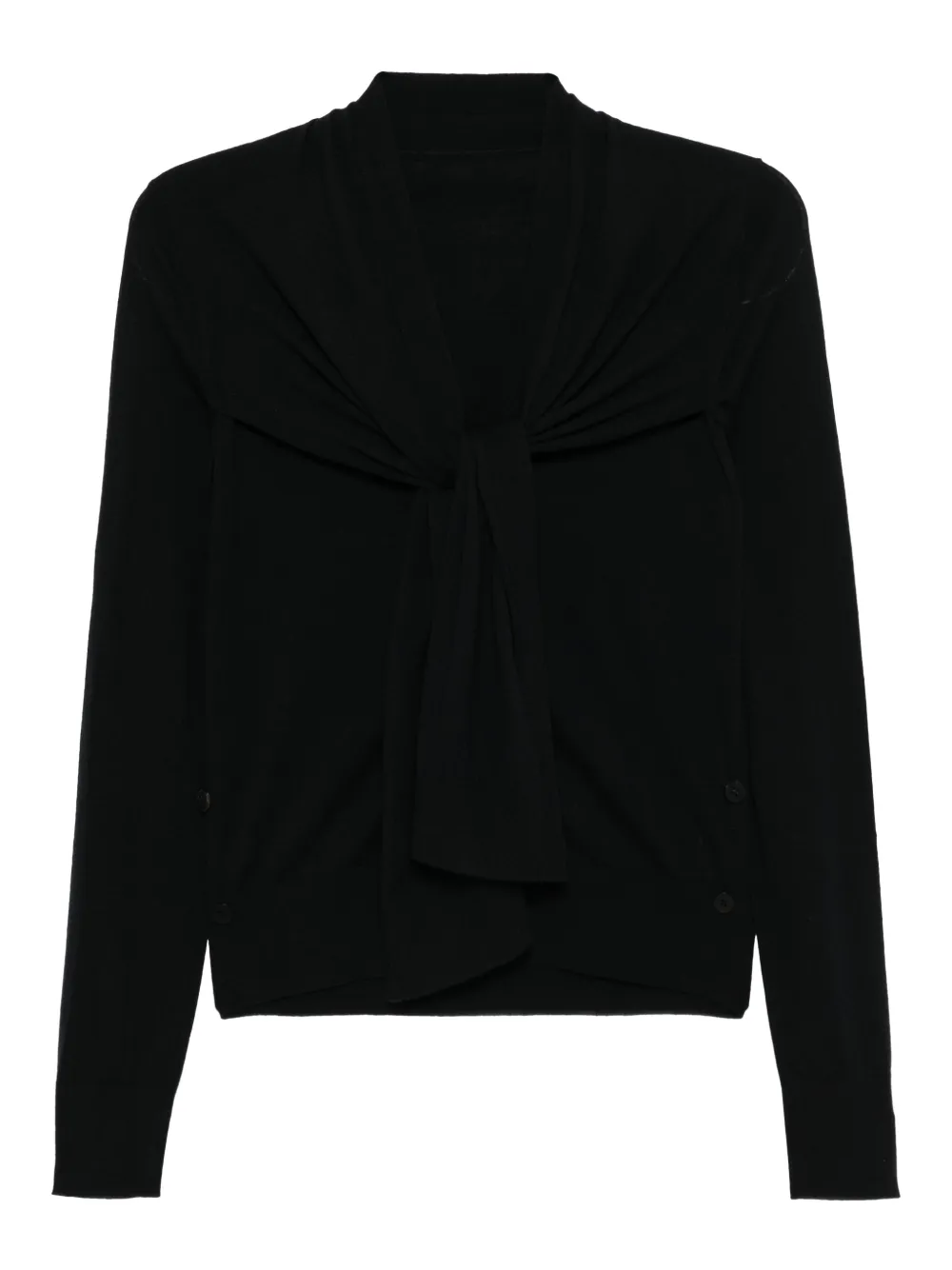 Jnby Wool Cardigan In Black