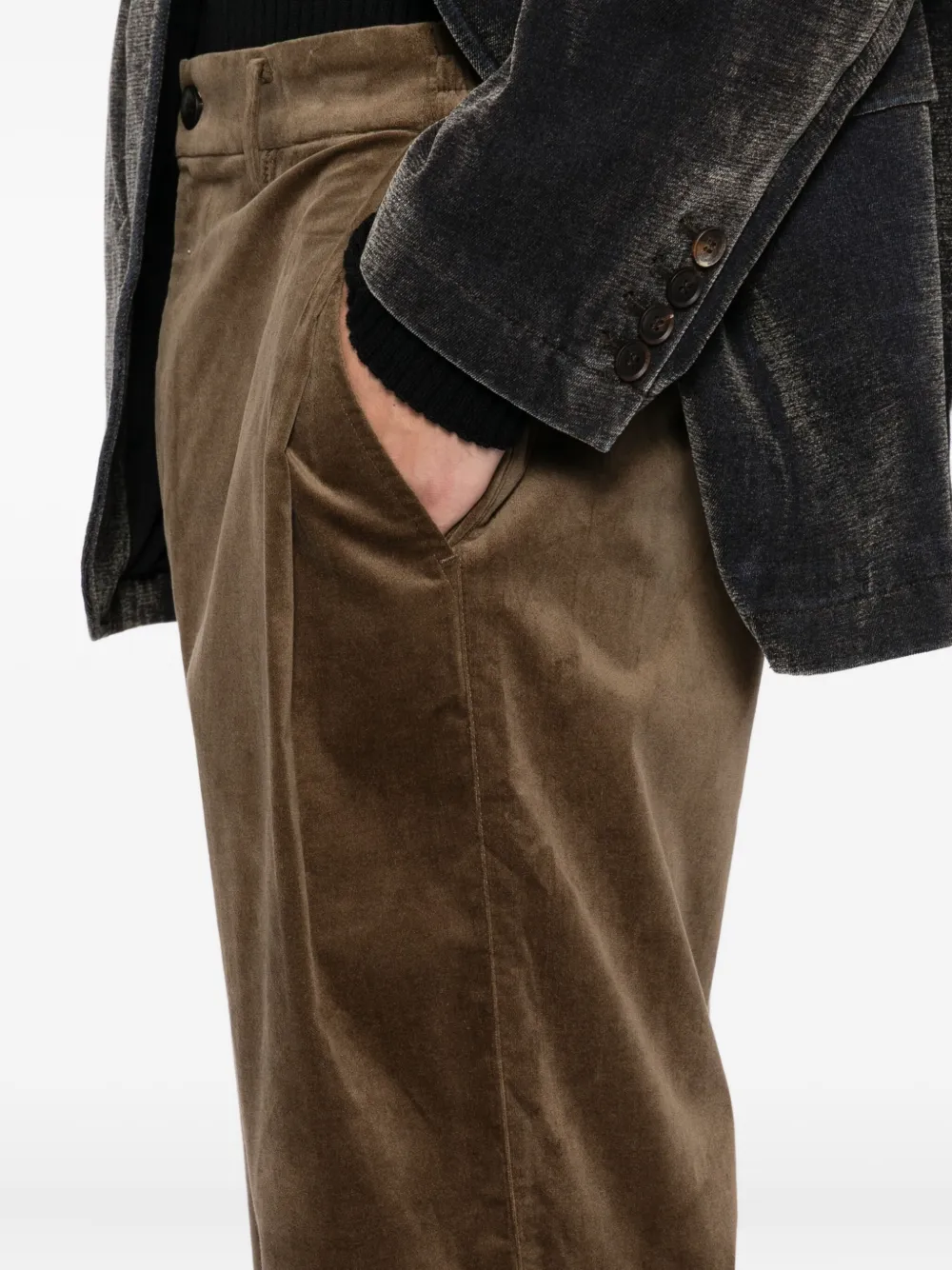 CROQUIS Straight broek Bruin