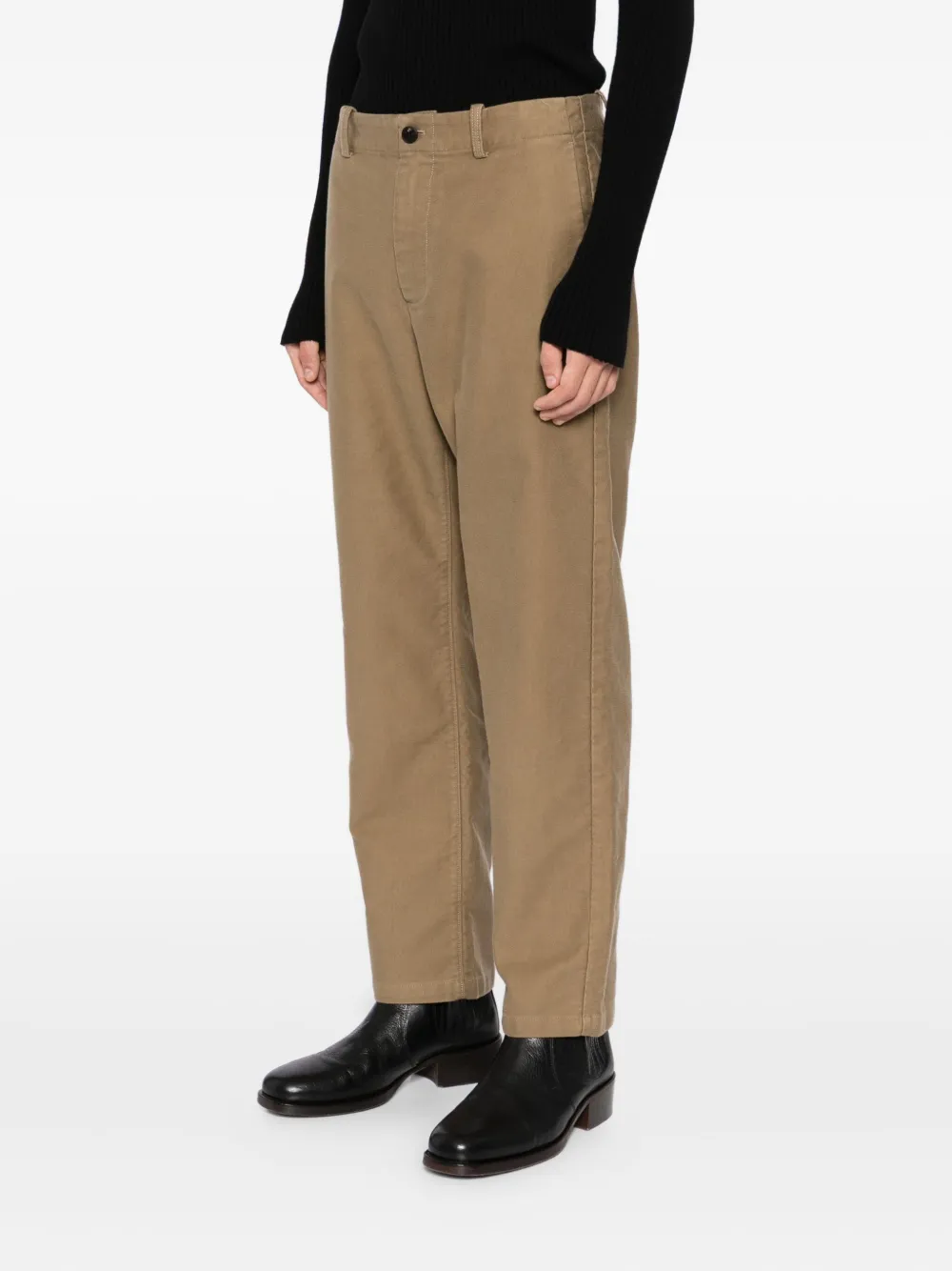 CROQUIS Straight broek Beige