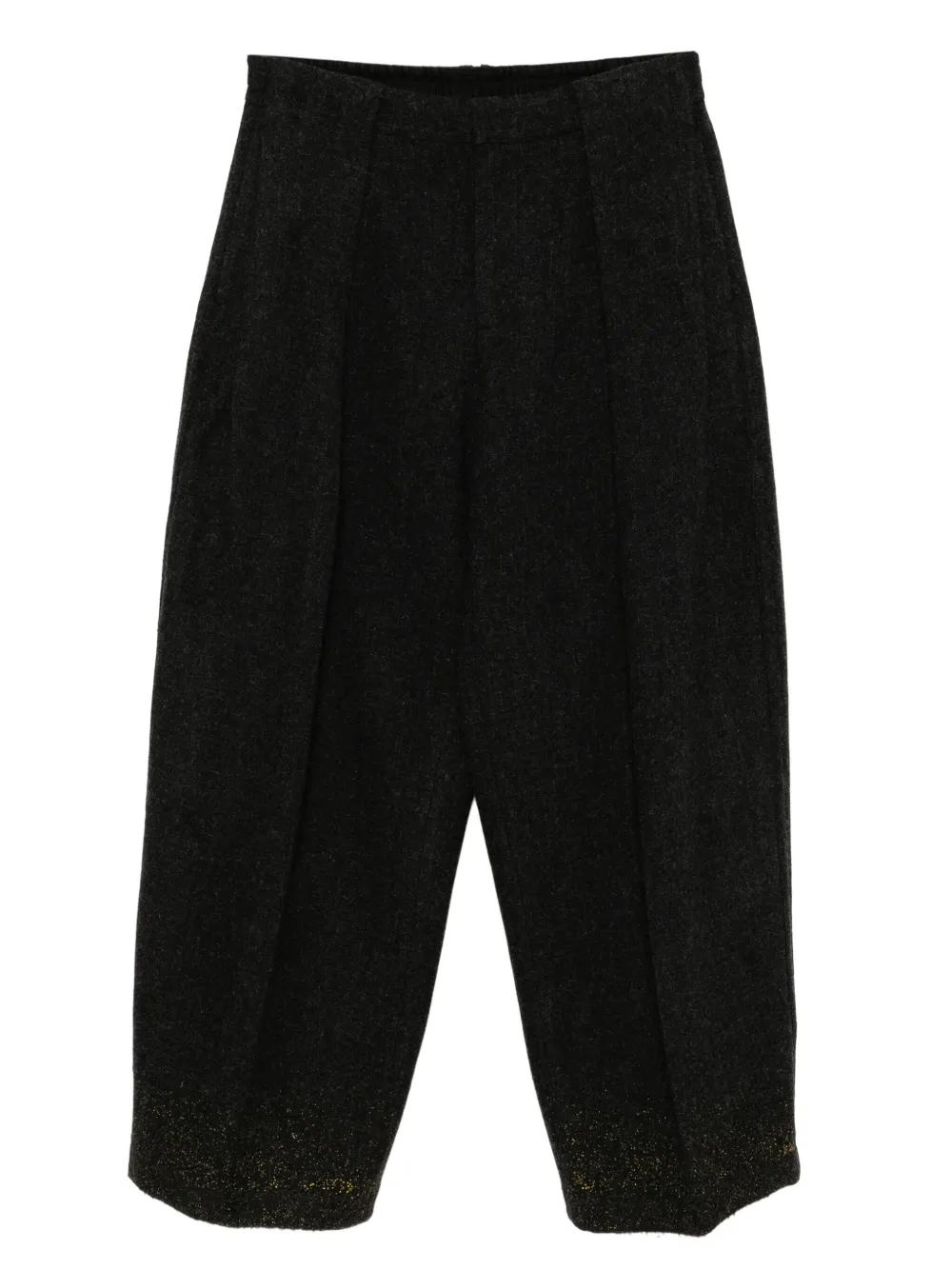 CROQUIS logo-patch tapered trousers | Grey | Image 1
