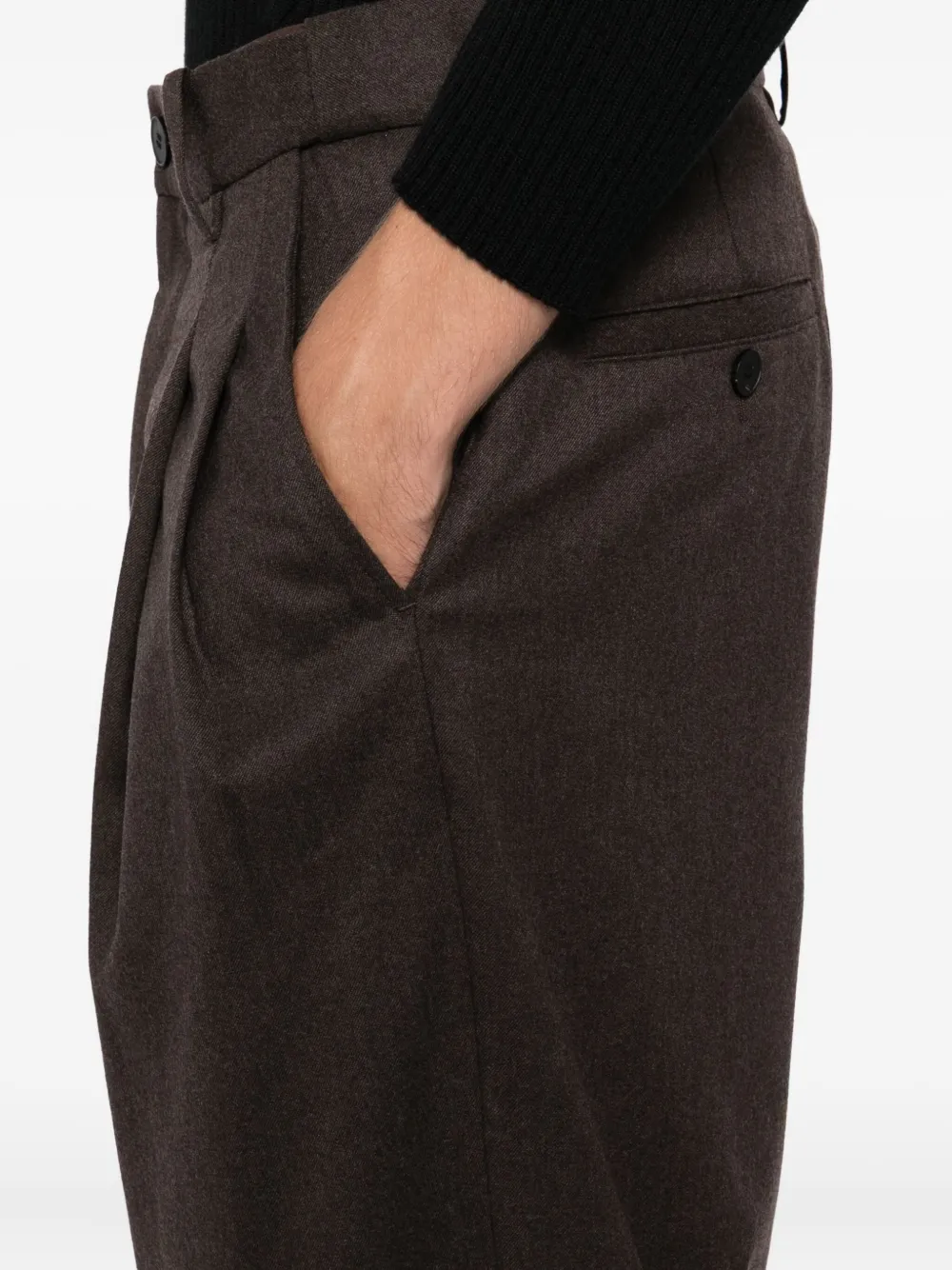 CROQUIS Straight broek Bruin