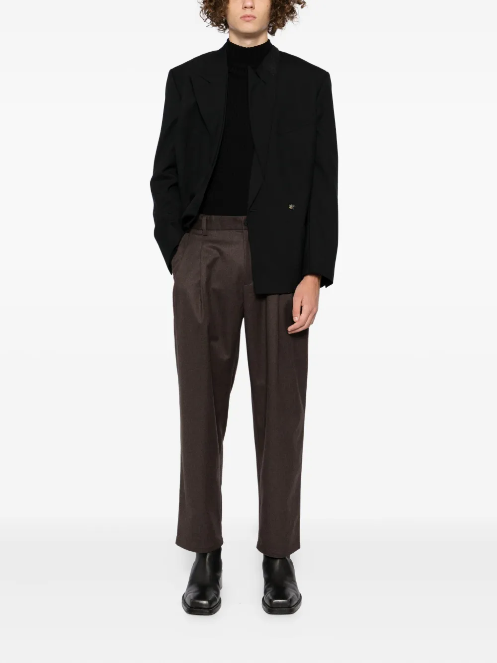 CROQUIS Straight broek - Bruin