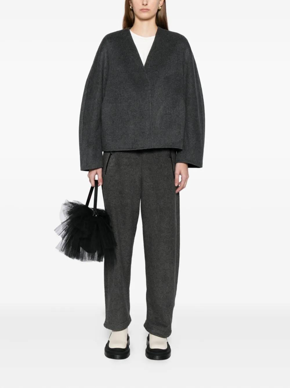 Jnby Wool Jacket In Black