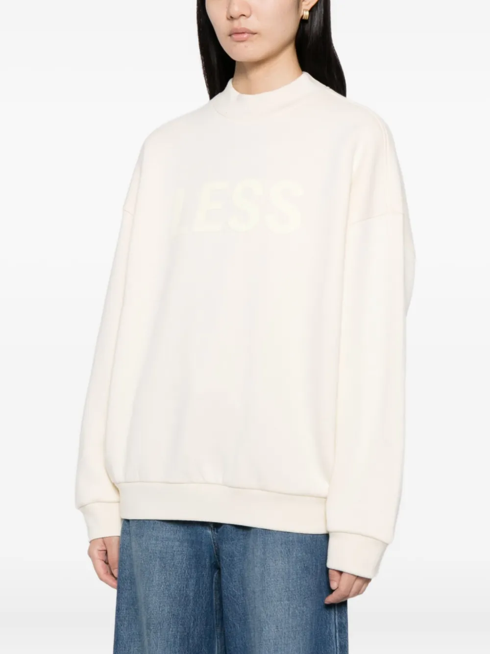 Less Logo-embossed Sweatshirt In Neutral