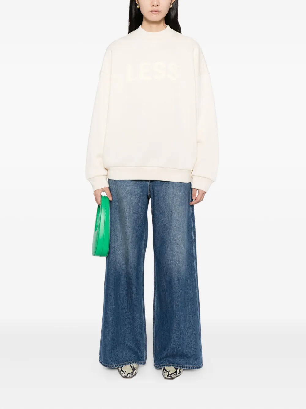 LESS logo-embossed sweatshirt | Sweaters | Image 2