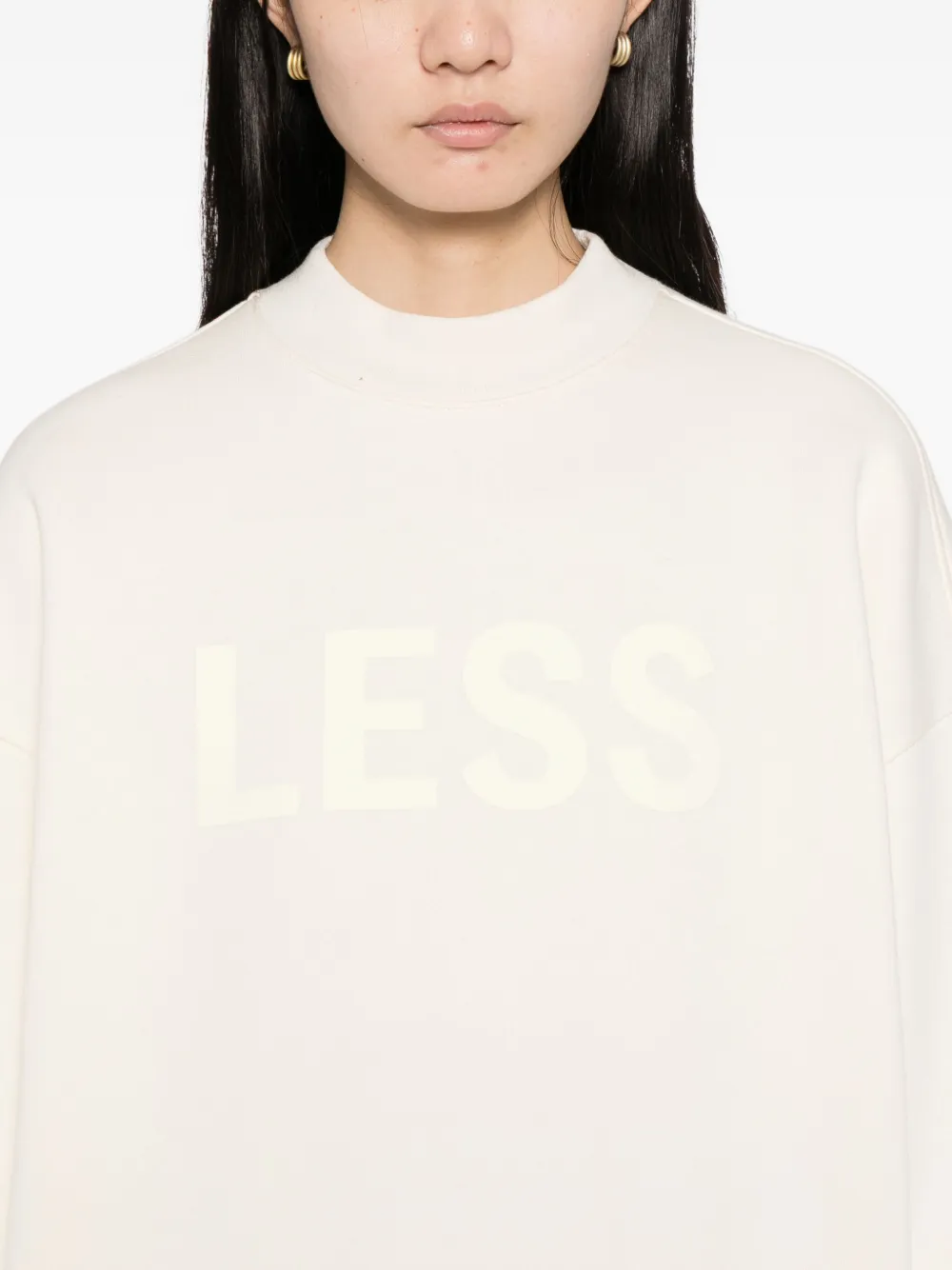 Less Logo-embossed Sweatshirt In Neutral