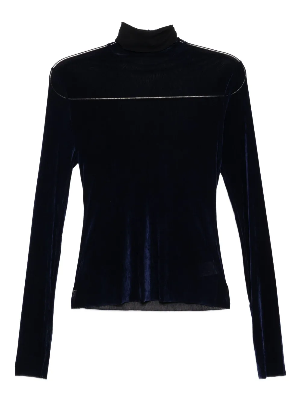 JNBY turtle-neck top | Blue | Image 1