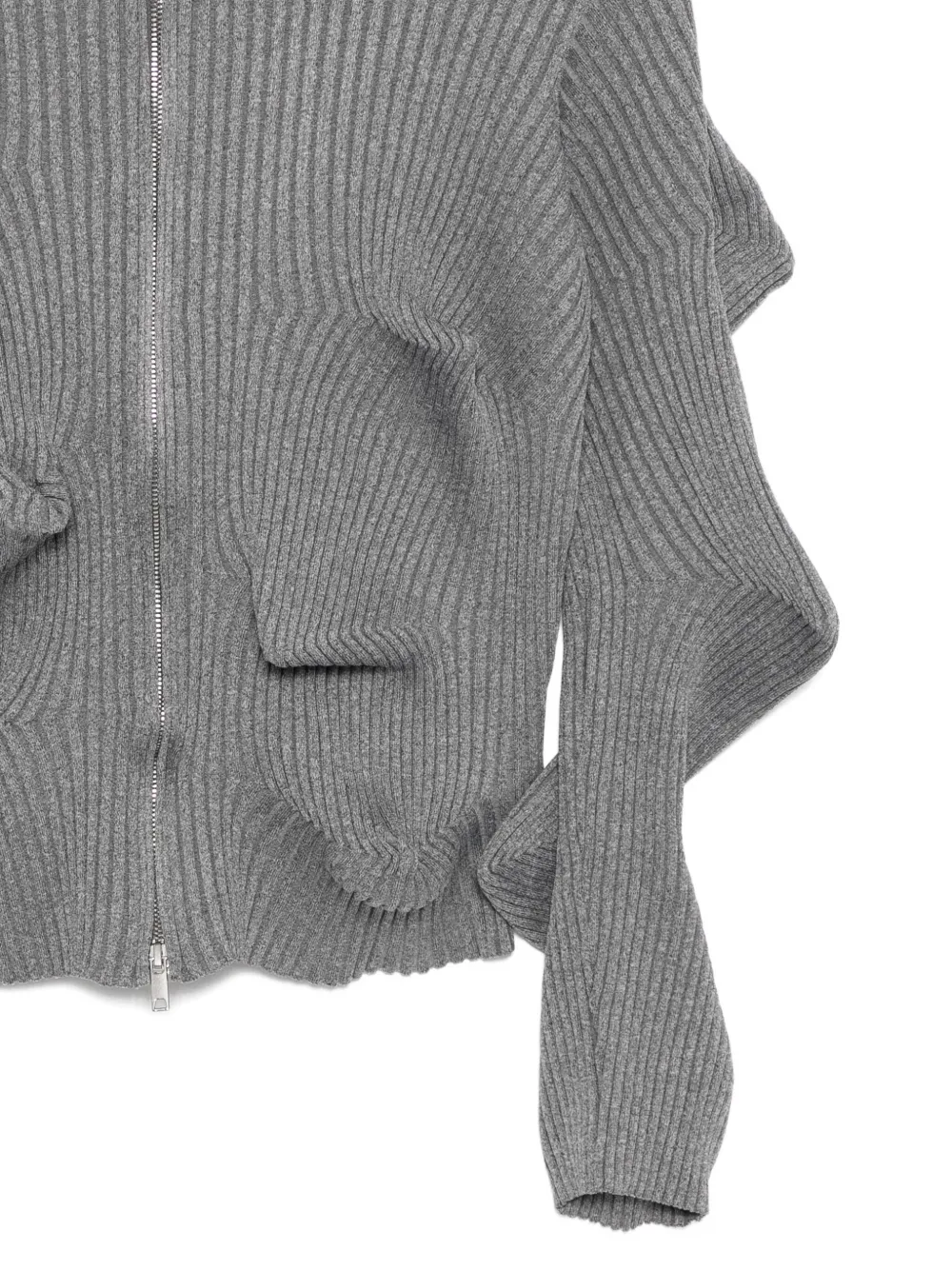 Jnby Mid-length Hooded Jacket In Gray