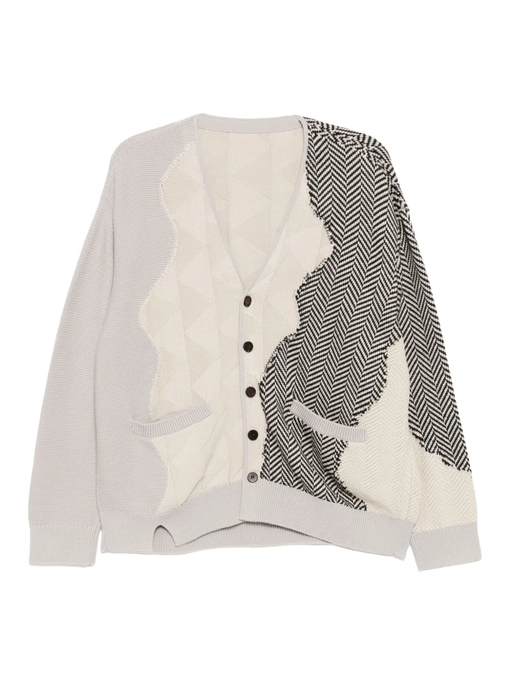 CROQUIS Cardigan con effetto jacquard - Bianco