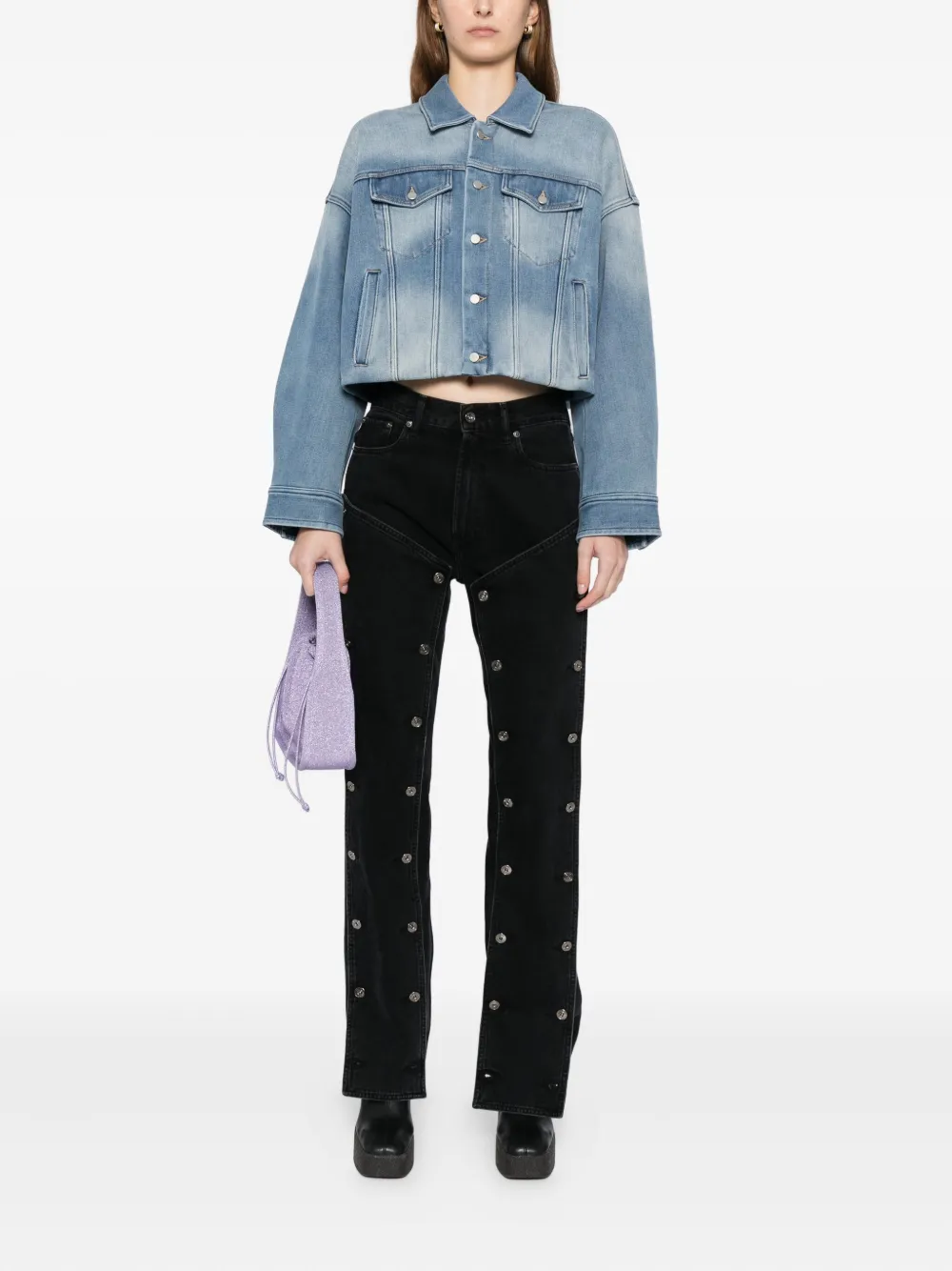 Jnby Oversized Denim Jacket In Blue