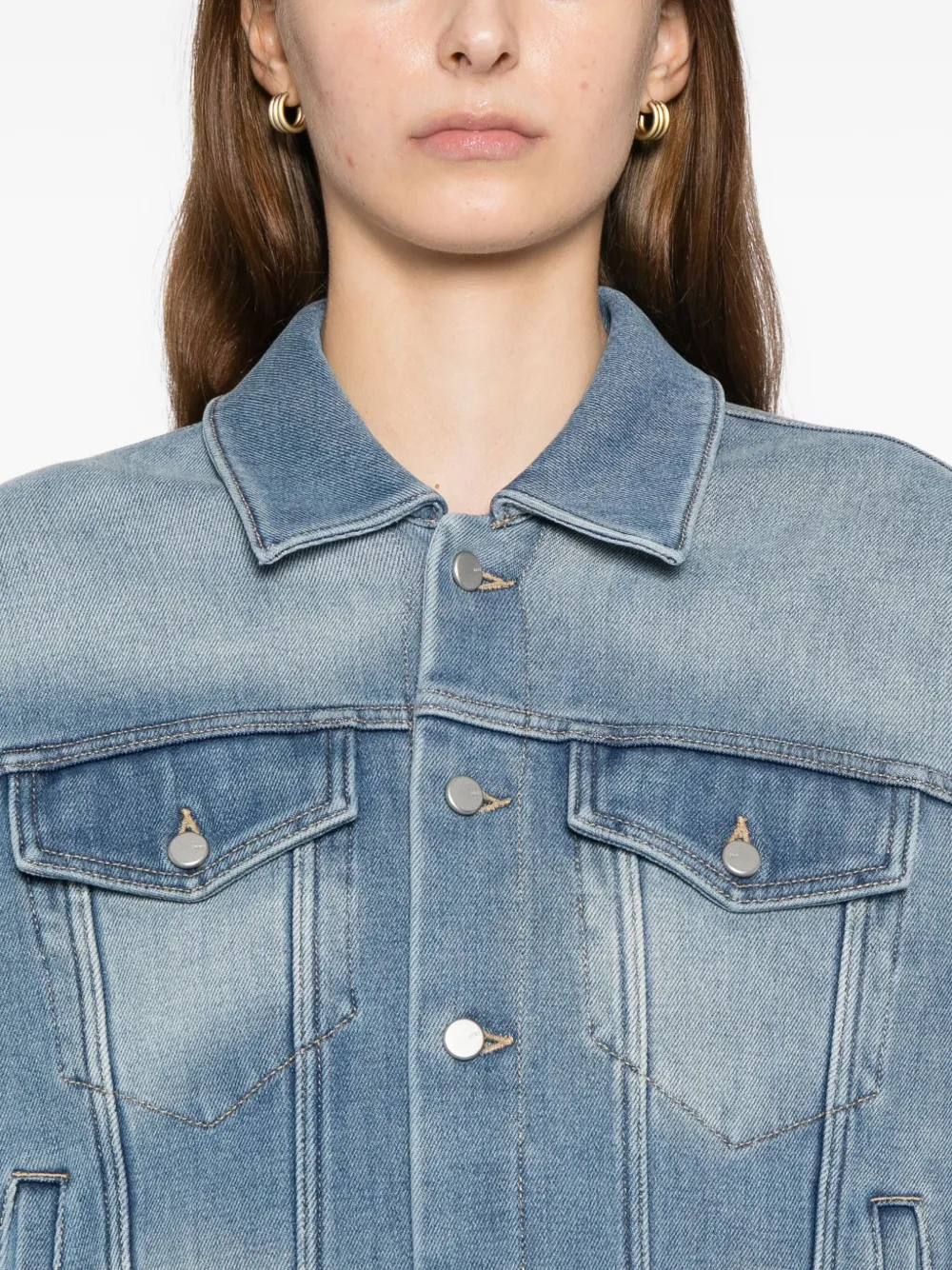 Jnby Oversized Denim Jacket In Blue