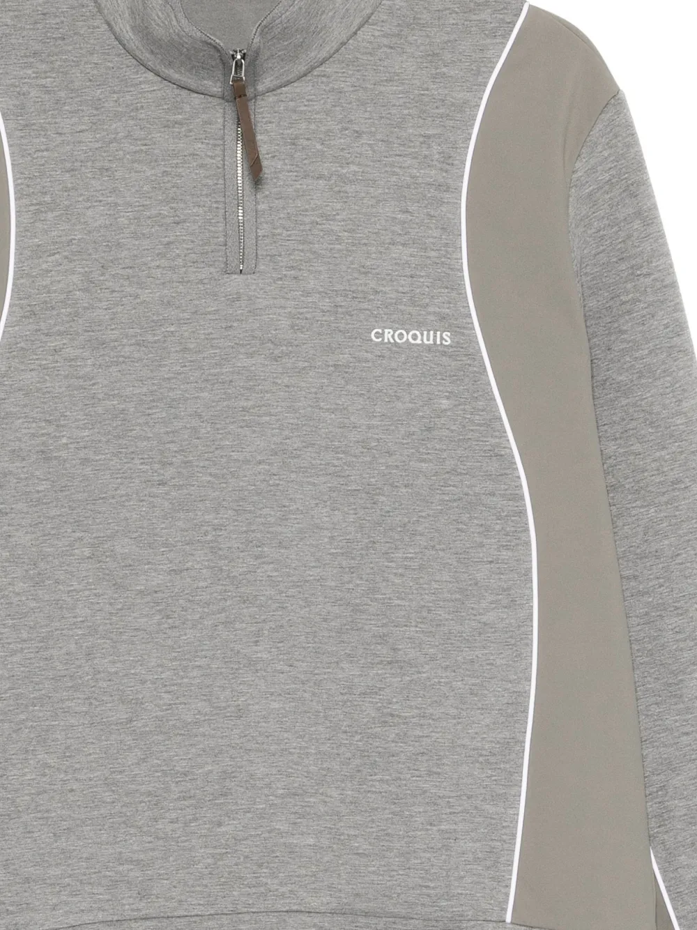CROQUIS Sweater met vlakken Grijs