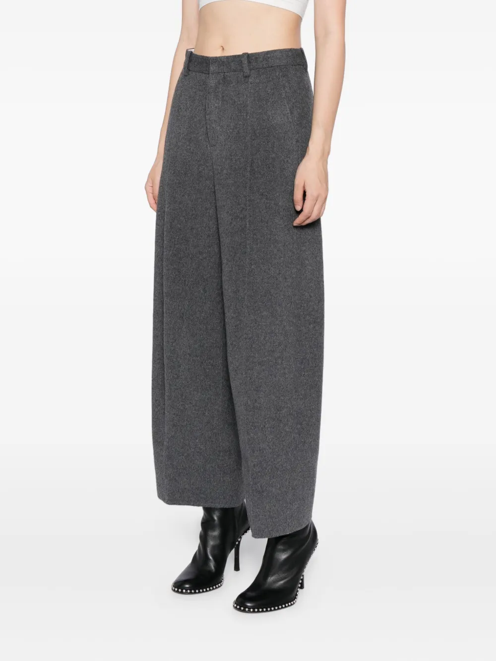 JNBY Broek met wijde pijpen Grijs