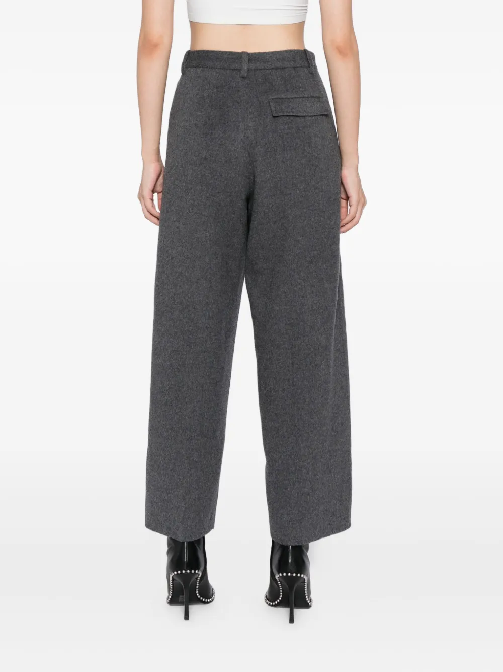 JNBY Broek met wijde pijpen Grijs