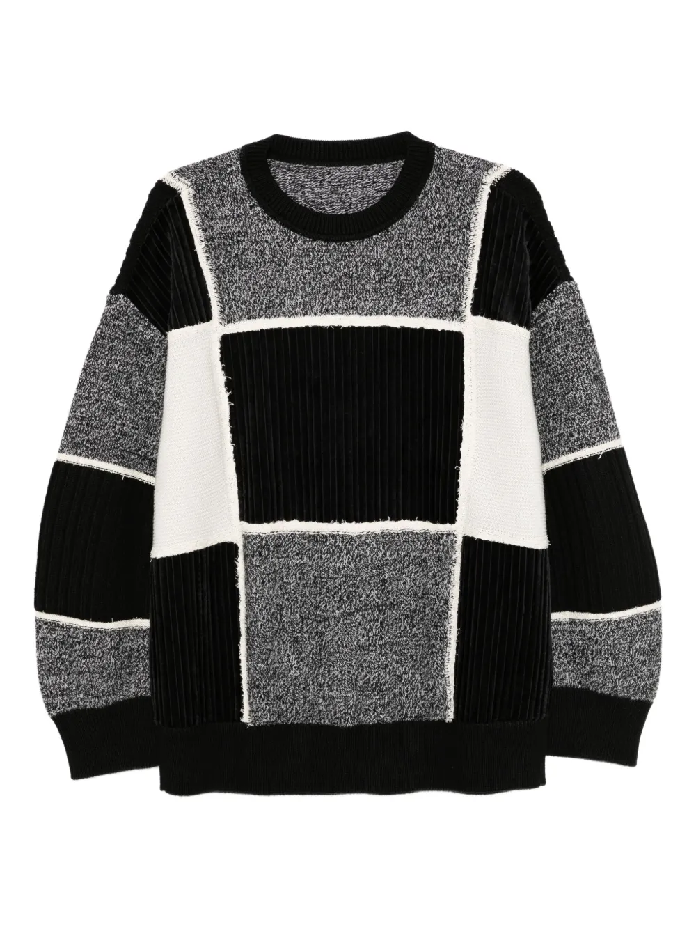 CROQUIS patchwork jumper | Black | Image 1