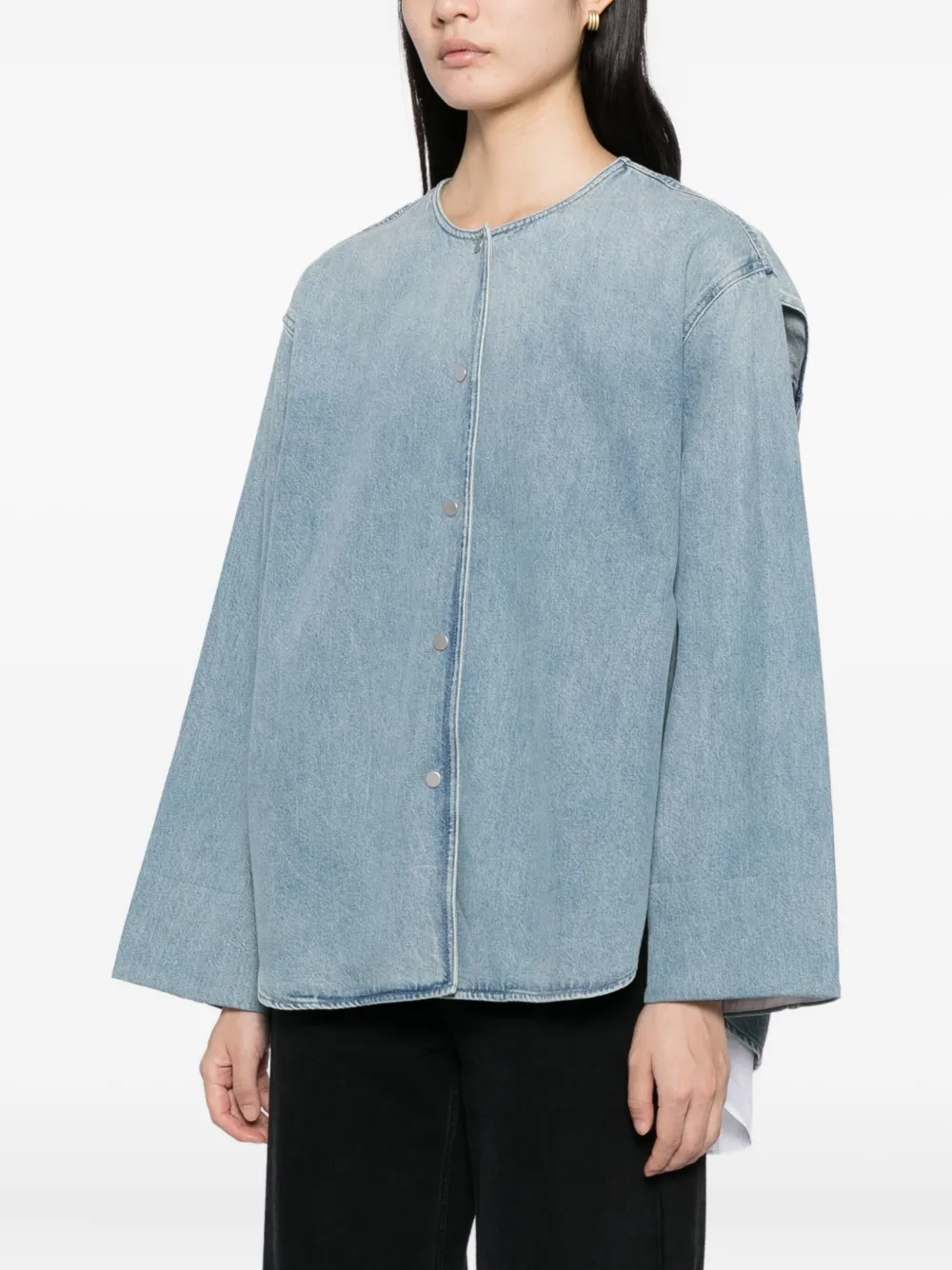 Less Paneled Denim Jacket In Blue