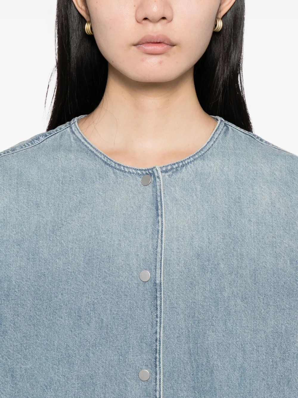 Less Paneled Denim Jacket In Blue