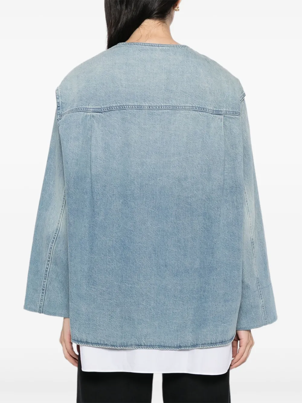 Less Paneled Denim Jacket In Blue