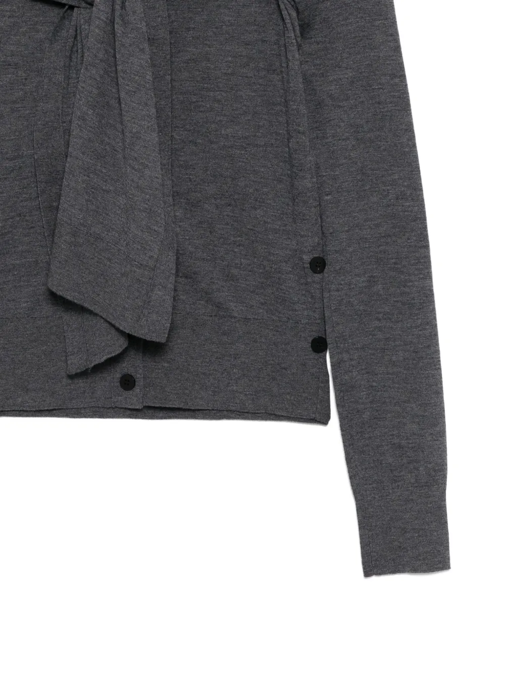 Jnby Wool Cardigan In Gray