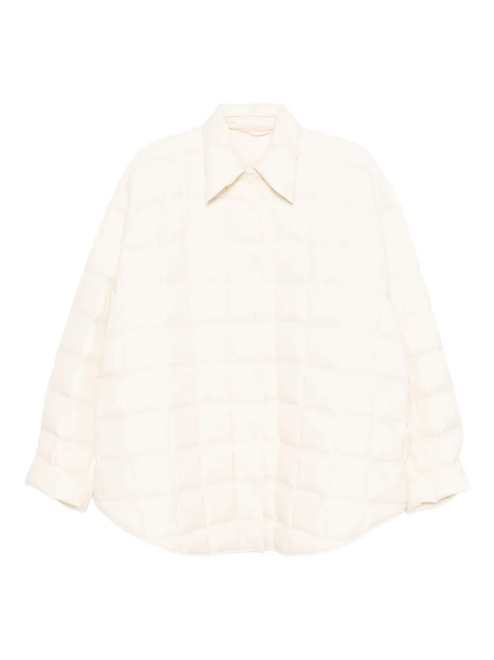 Jnby Collared Padded Coat In White