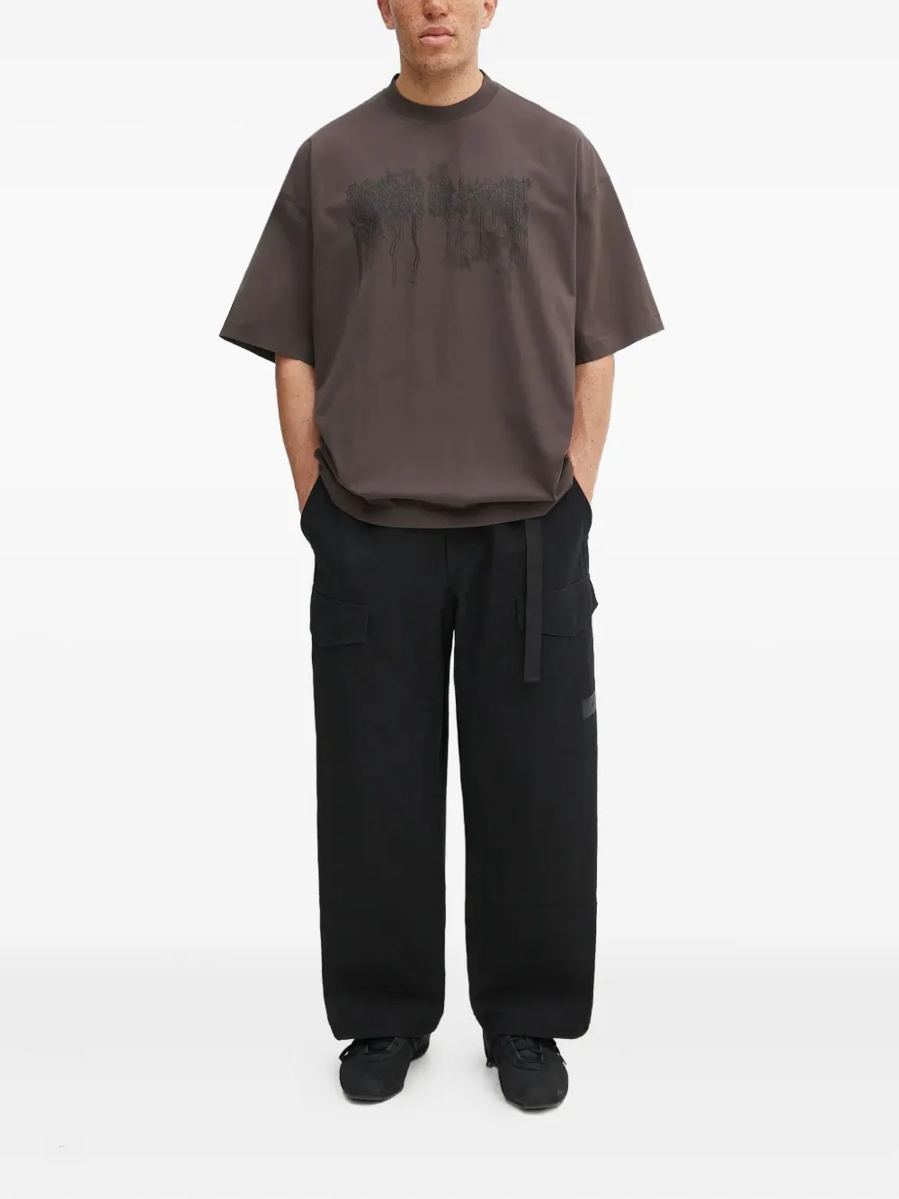 VETEMENTS T-shirt met ronde hals - Bruin