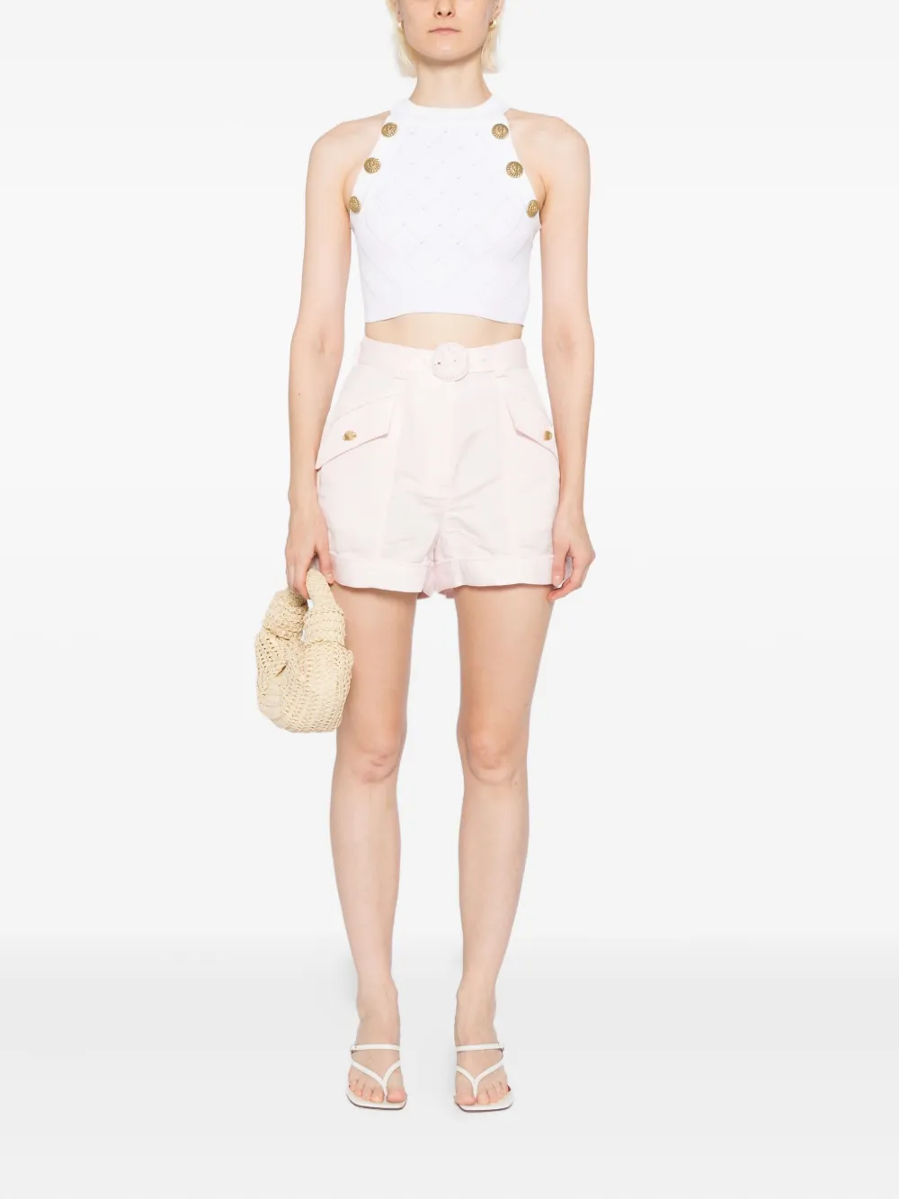 Aje Auden Shorts In Pink